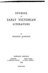 bokomslag Studies in early Victorian literature