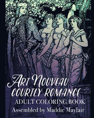 bokomslag Art Nouveau Courtly Romance Adult Coloring Book