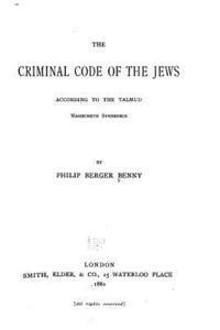 bokomslag The criminal code of the Jews, according to the Talmud, Massecheth Synhedrin