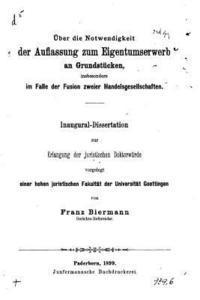 bokomslag Über die Notwendigkeit der Auflassung zum Eigentumserwerb an Grundstücken