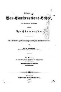 bokomslag Allgemeine Bau-constructions-lehre