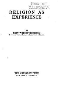 Religion as experience 1