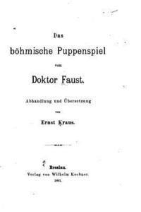 bokomslag Das böhmische Puppenspiel vom Doktor Faust