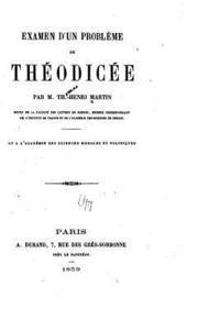 Examen d'un probleme de théodicée 1