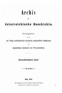 bokomslag Archiv für österreichische geschichte