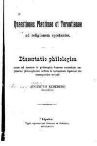 Quaestiones plautinae et terentianae ad religionem spectantes 1