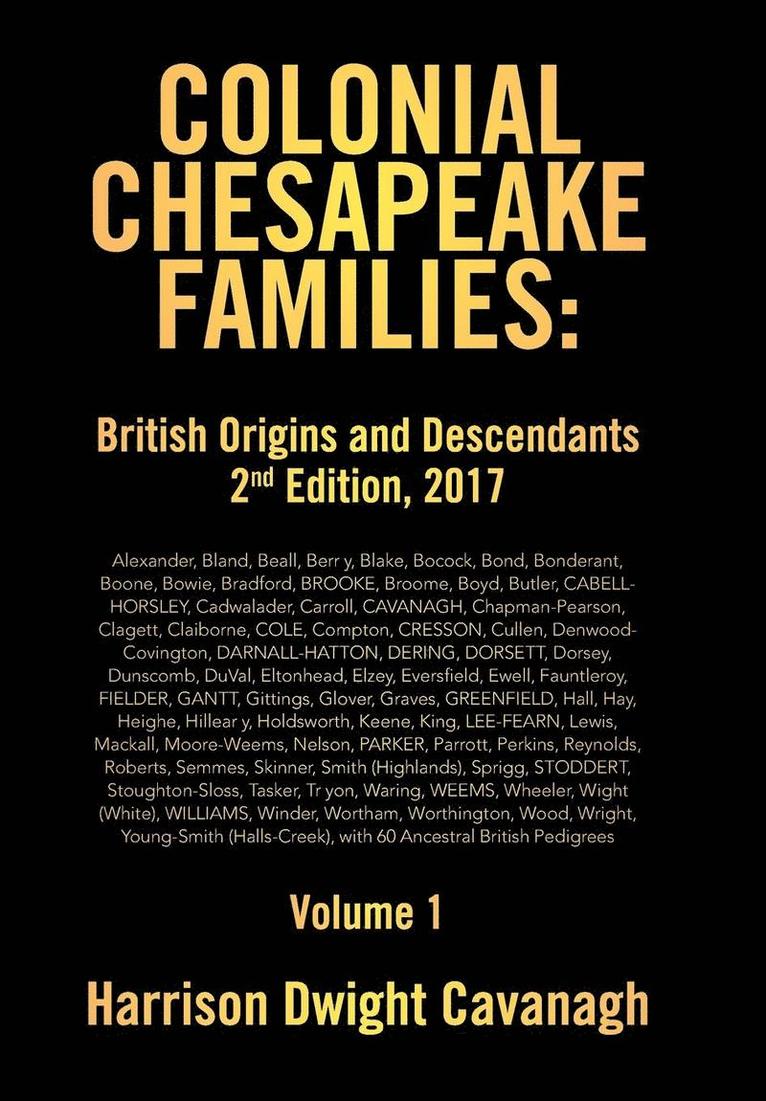 Colonial Chesapeake Families 1