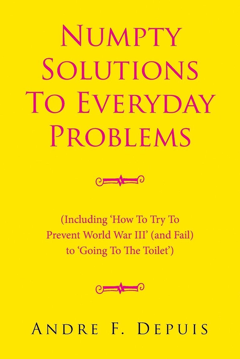 Numpty Solutions To Everyday Problems 1