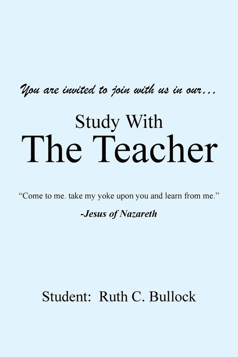 Study with the Teacher 1