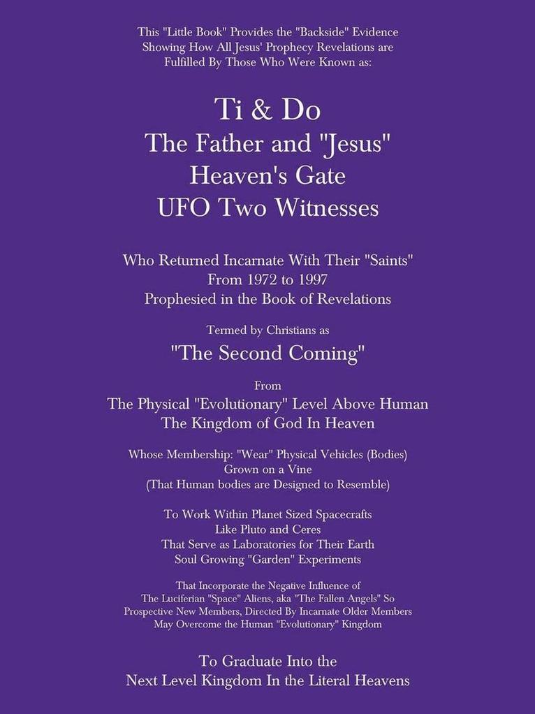 Sawyer, Sawyer, - Ti & Do Father & "Jesus" Heaven's Gate UFO Two Witnesses, Häftad