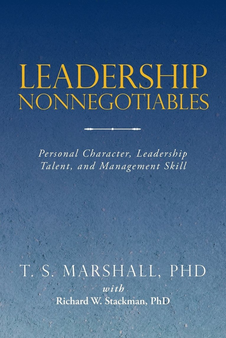 Leadership Nonnegotiables 1