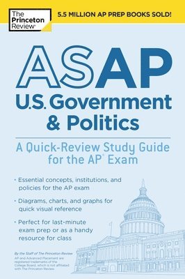 bokomslag ASAP U.S. Government & Politics: A Quick-Review Study Guide for the AP Exam