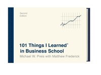 bokomslag 101 Things I Learned in Business School