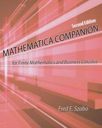 bokomslag Mathematica Companion for Finite Mathematics and Business Calculus