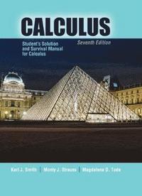 bokomslag Student's Solution and Survival Manual for Calculus