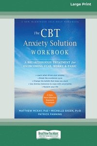 bokomslag The CBT Anxiety Solution Workbook