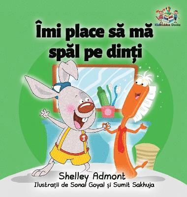 bokomslag I Love to Brush My Teeth (Romanian children's book)