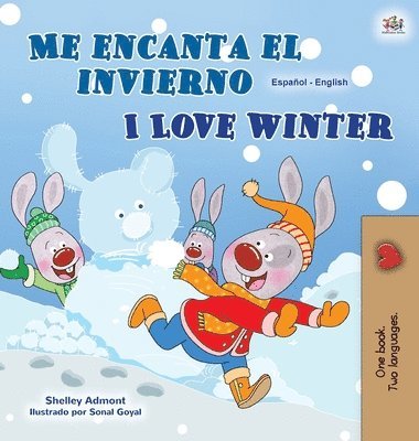 I Love Winter (Spanish English Bilingual Children's Book) 1