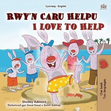bokomslag I Love to Help (Welsh English Bilingual Children's Book)