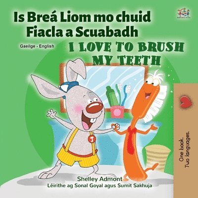 I Love to Brush My Teeth (Irish English Bilingual Children's Book) 1