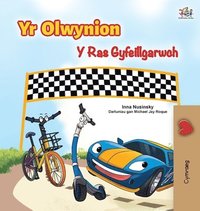 bokomslag The Wheels The Friendship Race (Welsh Book for Kids)