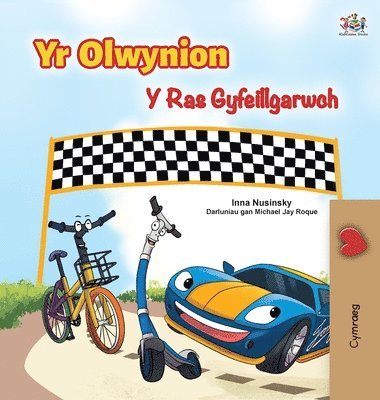 bokomslag The Wheels The Friendship Race (Welsh Book for Kids)