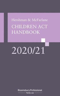 Andrew McFarlane - Hershman and McFarlane: Children ACT Handbook 2020/21, Häftad