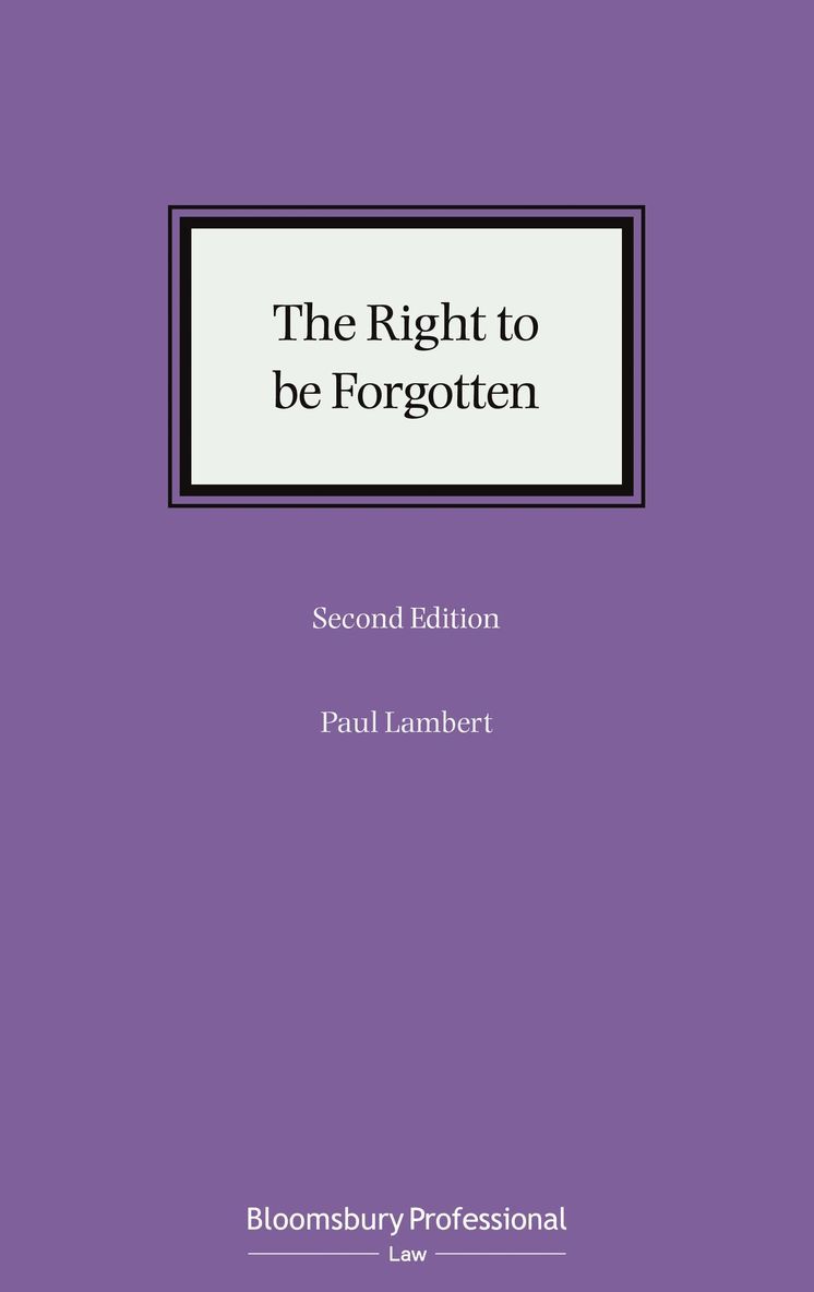 Right to be Forgotten