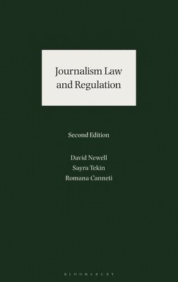 bokomslag Journalism Law and Regulation