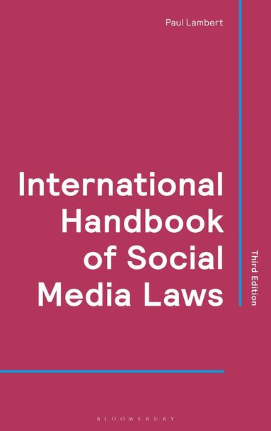 Paul Lambert - International Handbook of Social Media Laws, Häftad