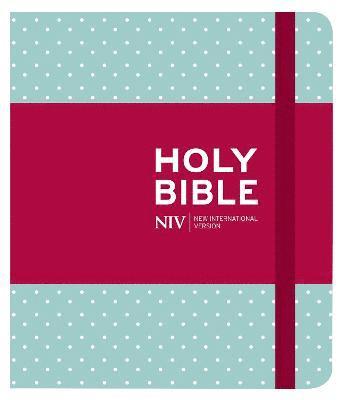NIV Journalling Mint Polka Dot Cloth Bible 1