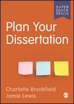 Plan Your Dissertation 1