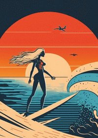 bokomslag Surfer Girl Lined Notebook: Plastic Free Packaging