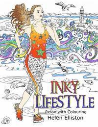 bokomslag Inky Lifestyle: 50 anti-stress adult colouring book illustrations