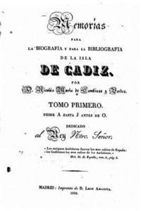 bokomslag Memorias para la biografia y para la bibliografia de la isla de Cadiz