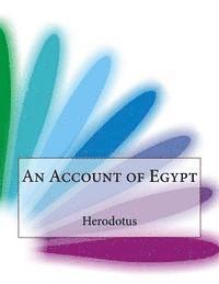 bokomslag An Account of Egypt