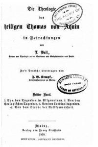 bokomslag Die Theologie des heiligen Thomas von Aquin