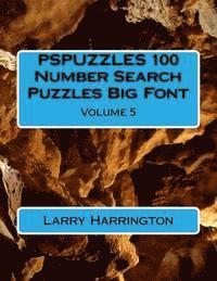 bokomslag PSPUZZLES 100 Number Search Puzzles Big Font Volume 5