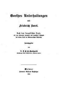 bokomslag Goethes Unterhaltungen mit Friedrich Soret