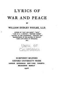 bokomslag Lyrics of War and Peace