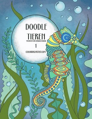 Nick Snels - Doodle Tieren Malbuch für Erwachsene 1, Häftad