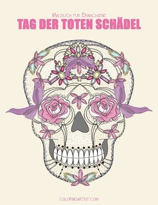 bokomslag Malbuch für Erwachsene Tag der toten Schädel 1