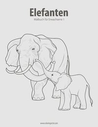 bokomslag Elefanten-Malbuch für Erwachsene 1