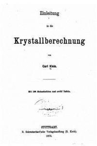 Einleitung in die krystallberechnung 1