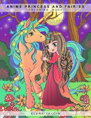 bokomslag ANIME Princess and Fairies: Adult and Children Coloring Book