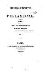 bokomslag Oeuvres complètes de F. de la Mennais - Tome I