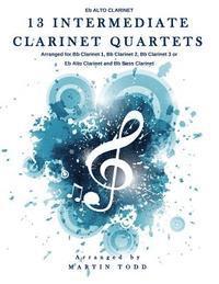 bokomslag 13 Intermediate Clarinet Quartets - Eb Alto Clarinet
