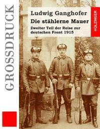 bokomslag Die stählerne Mauer (Großdruck): Zweiter Teil der Reise zur deutschen Front 1915