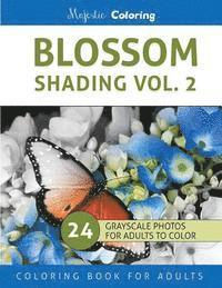 Majestic Coloring - Blossom Shading Vol. 2: Stress Relieving Grayscale Photo Coloring for Adults, Häftad