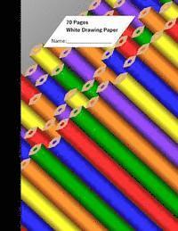 bokomslag White Drawing Paper (70 Sheets) Pencil Cover